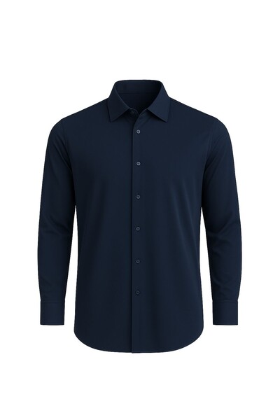 FotoCamisa social ML masculina em poliamida Kwi
