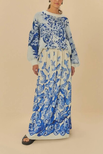 Foto Calça voo de porcelana Farm