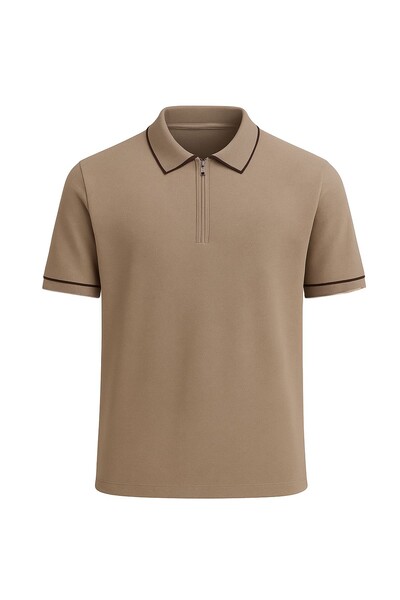 Foto Polo masculina com zíper Kwi
