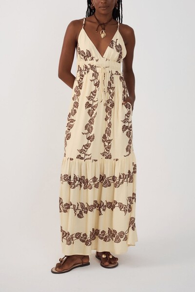 FotoVestido longo cambraia estampa inspira Dress to