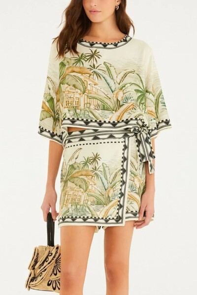 Foto Tshirt cropped teresa lenço Farm