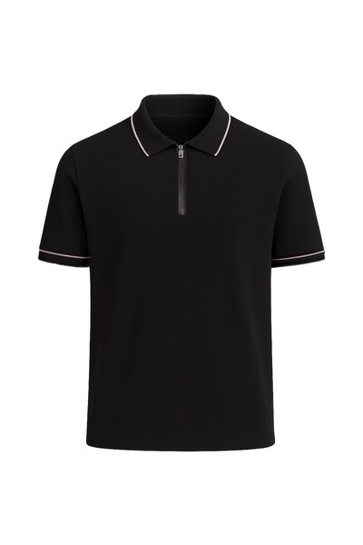 Foto Polo masculina com zíper Kwi