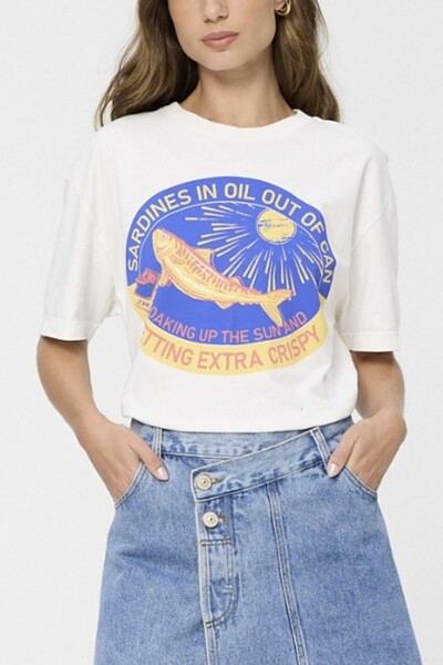 Foto Tshirt malha crispy sardines Animale