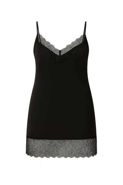 Foto Vestido de cetim com renda Kwi