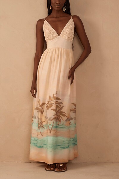 Foto Vestido cropped bordado estampa veranil Dress to