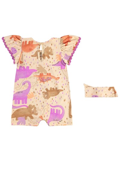 FotoMacaquinho com faixa em malha flame linho Up Baby