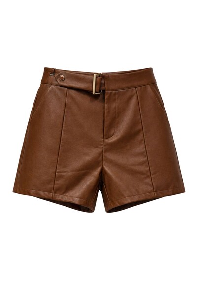 Foto Short feminino courino com cinto Kwi