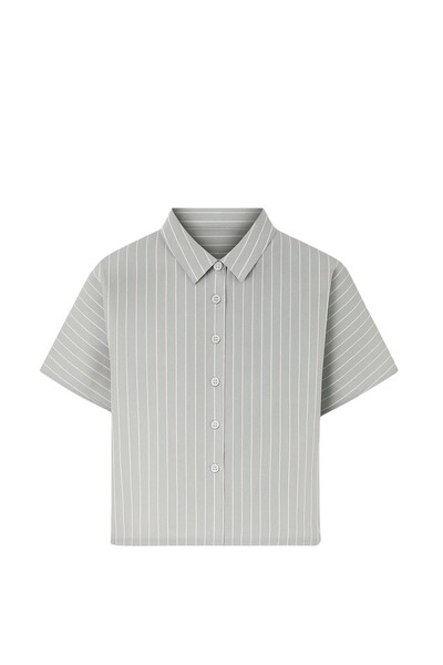 Foto Camisa feminina risca de giz Kwi