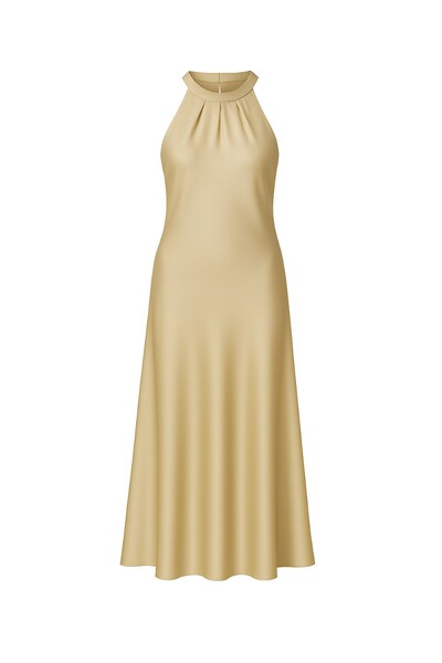 Foto Vestido longo cetim Kwi