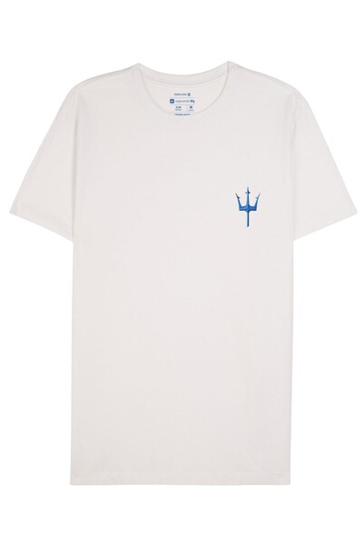 Foto T-shirt slim vintage tridente madeira Osklen