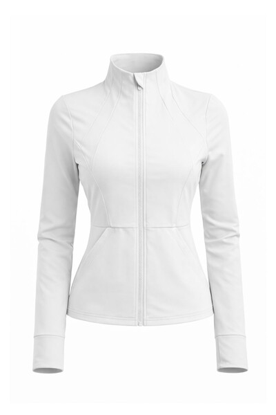 Foto Jaqueta fitness feminina em poliamida Kwi