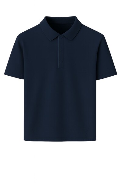 Foto Camiseta polo masculina com botões de pressão Kwi