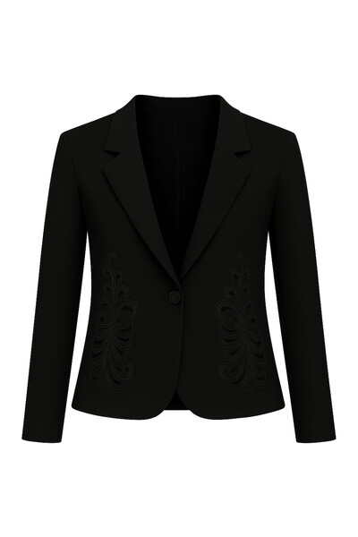 Foto Blazer feminino de alfaiataria bordado Kwi