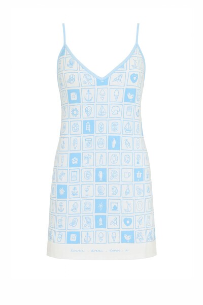 Foto Pijama Feminino Camisola alça Kwi