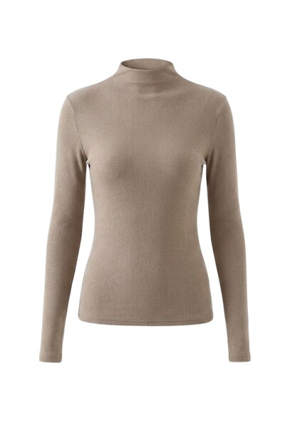 Foto Blusa feminina ml gola alta em malha Kwi