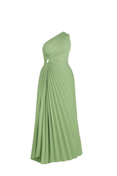 Foto Vestido longo plissado Kwi