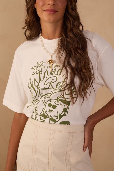 FotoT-shirt silk island Dress to