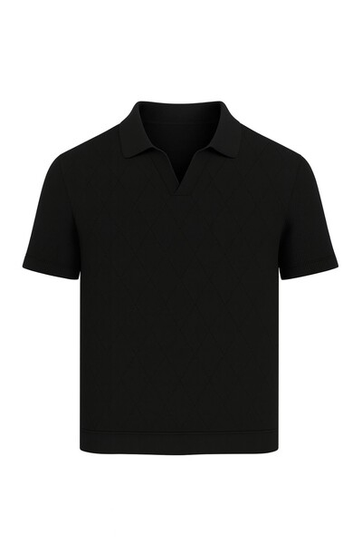 Foto Polo tricot com decote em v Kwi