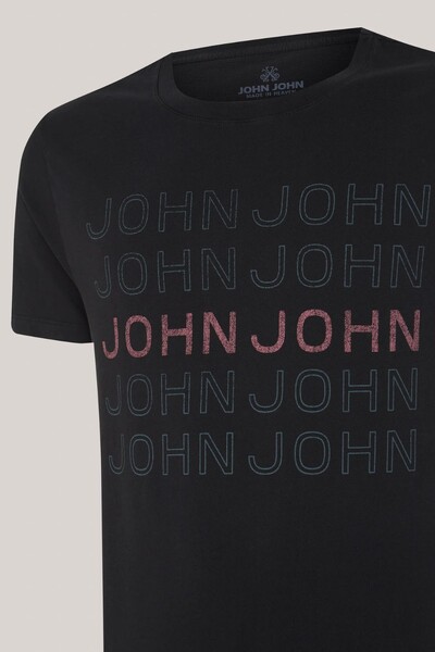 FotoCamiseta slim fit 5 John black John John