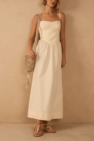 Foto Vestido cropped algodão estruturado Dress to