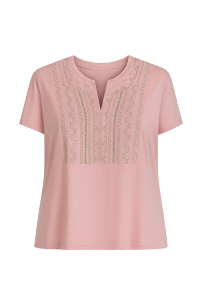 Foto Blusa plus size bordada Kwi