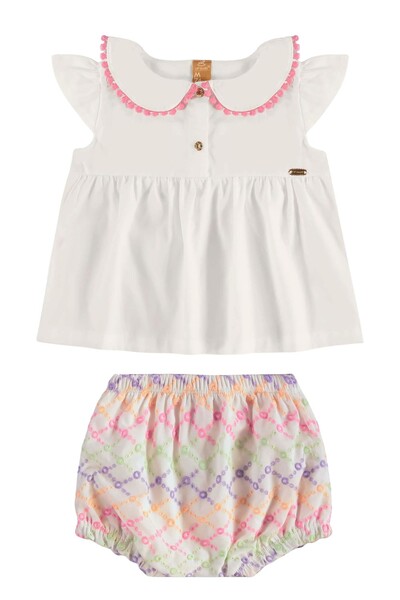 Foto Conjunto blusa e calcinha em tecido Up Baby