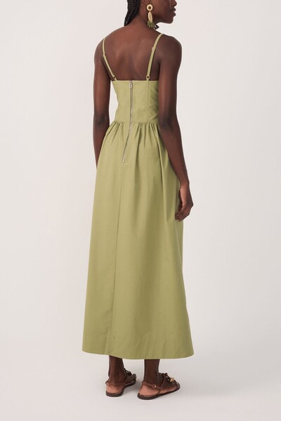 FotoVestido cropped algodão estruturado Dress to