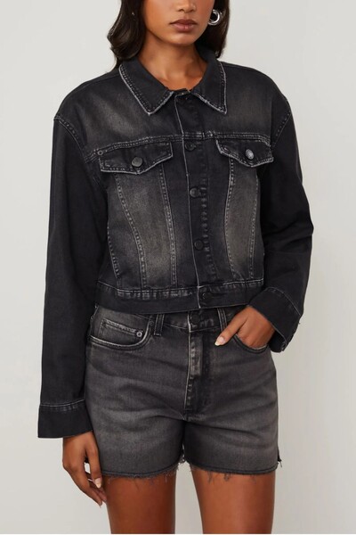 Foto Jaqueta jeans trucker black Animale