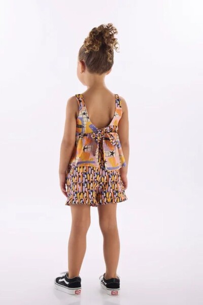 FotoConjunto blusa e short tecido viscolinho digital Três e Já