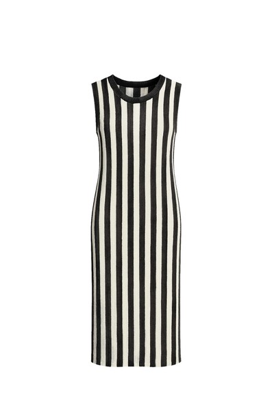 Foto Vestido de tricot listrado Kwi