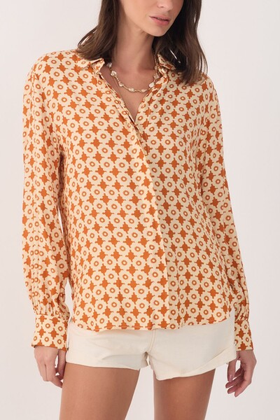 Foto Camisa crepe estampa melissa Dress to