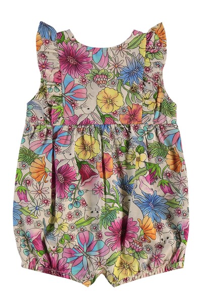 Foto Macaquinho em tecido floral estampa digital Up Baby