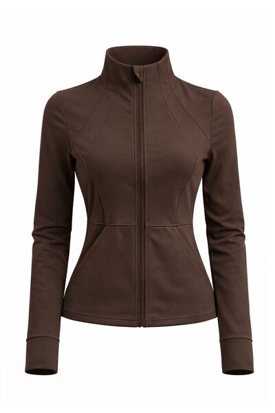 Foto Jaqueta fitness feminina em poliamida Kwi