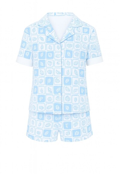 Foto Pijama Feminino Camisaria manga curta Kwi