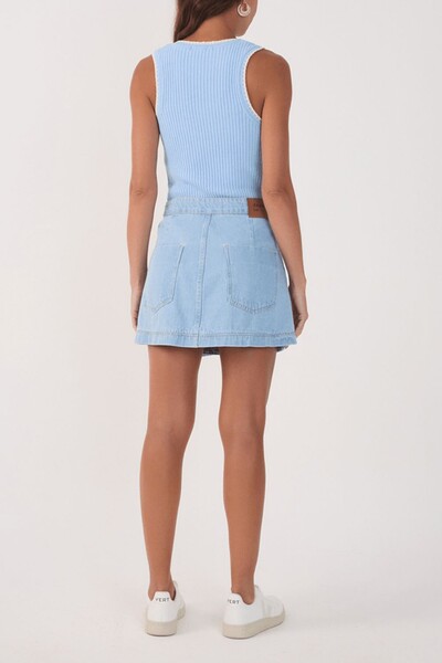 FotoSaia jeans blue amarração Dress to