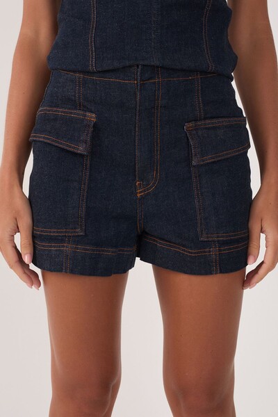 FotoShort jeans alfaiataria confort Dress to