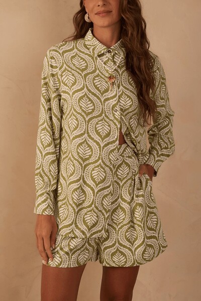 Foto Camisa crepe estampa jardim Dress to