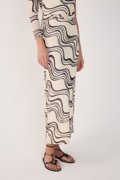 FotoSaia tule estampa fluir Dress to