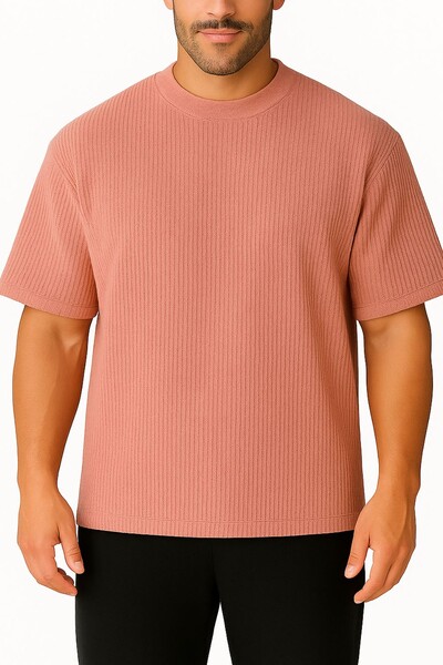 Foto Blusa cashmere manga curta masculina Kwi