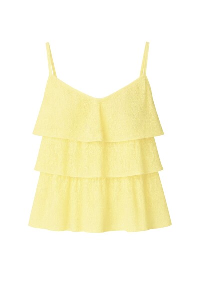 Foto Blusa alça de renda com babado Kwi