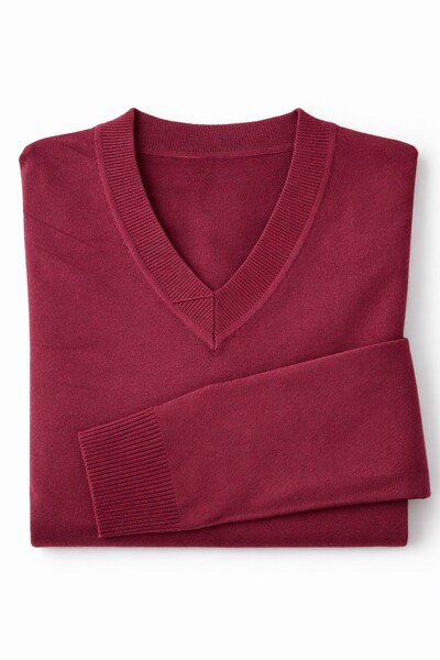 FotoSuéter feminino retilínea básica com decote V Kwi