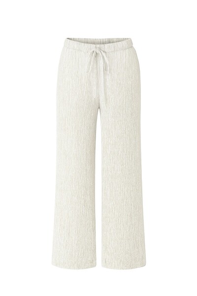 Foto Calça pantalona feminina em crepe seersucker Kwi