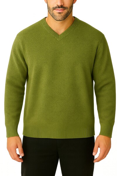 Foto Blusa cashmere básico decote v Kwi