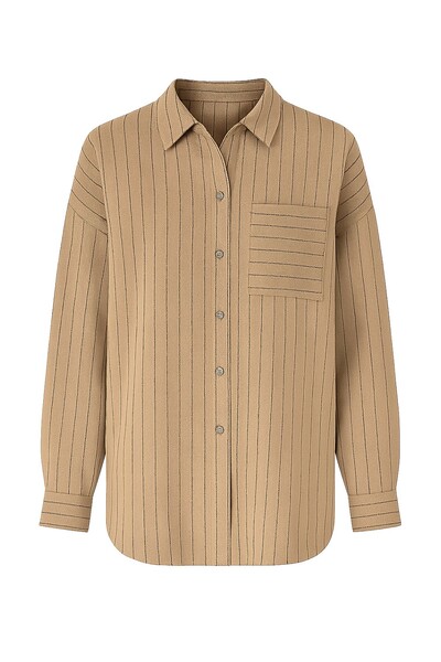 Foto Camisa listrada com bolso Kwi