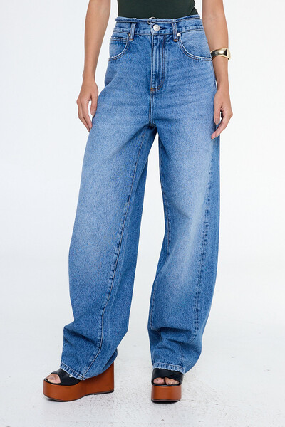 Foto Calça jeans reta cinto Animale Jeans