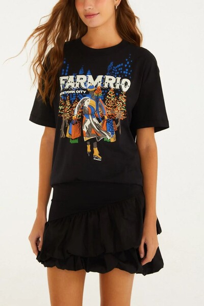 Foto Tshirt media patinando em ny Farm