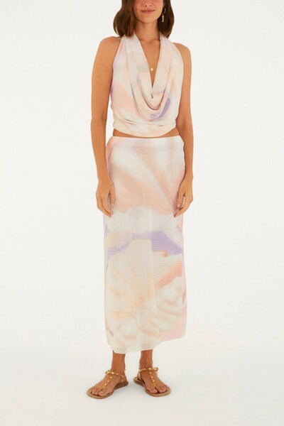 Foto Saia midi tule maxi perola Farm