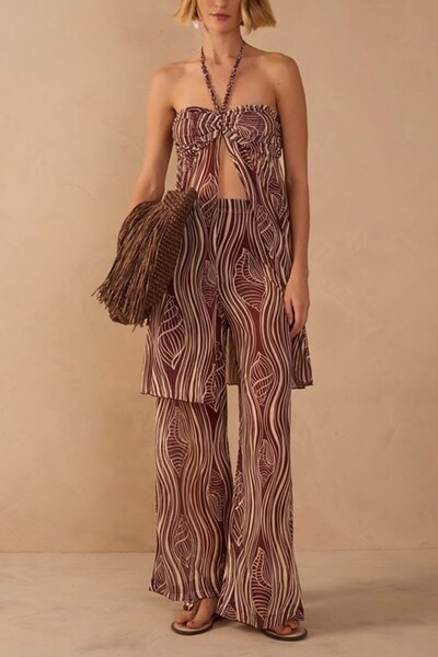 Foto Calça tule estampa som do mar Dress to