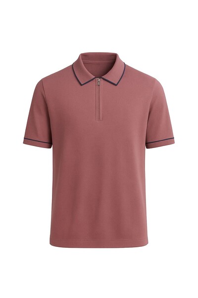 Foto Polo masculina com zíper Kwi