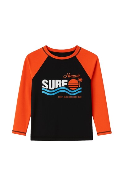 Foto Blusa infantil manga longa uv surf Kwi